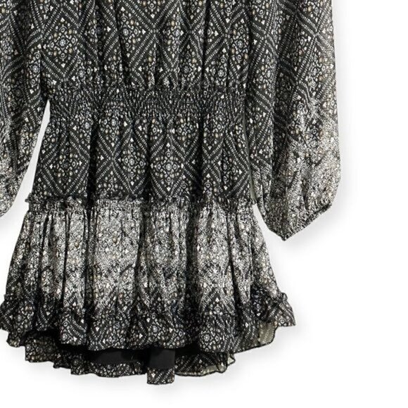 MISA Los Angeles Lorena Dress Black Print, Size XS - Picture 6 of 16